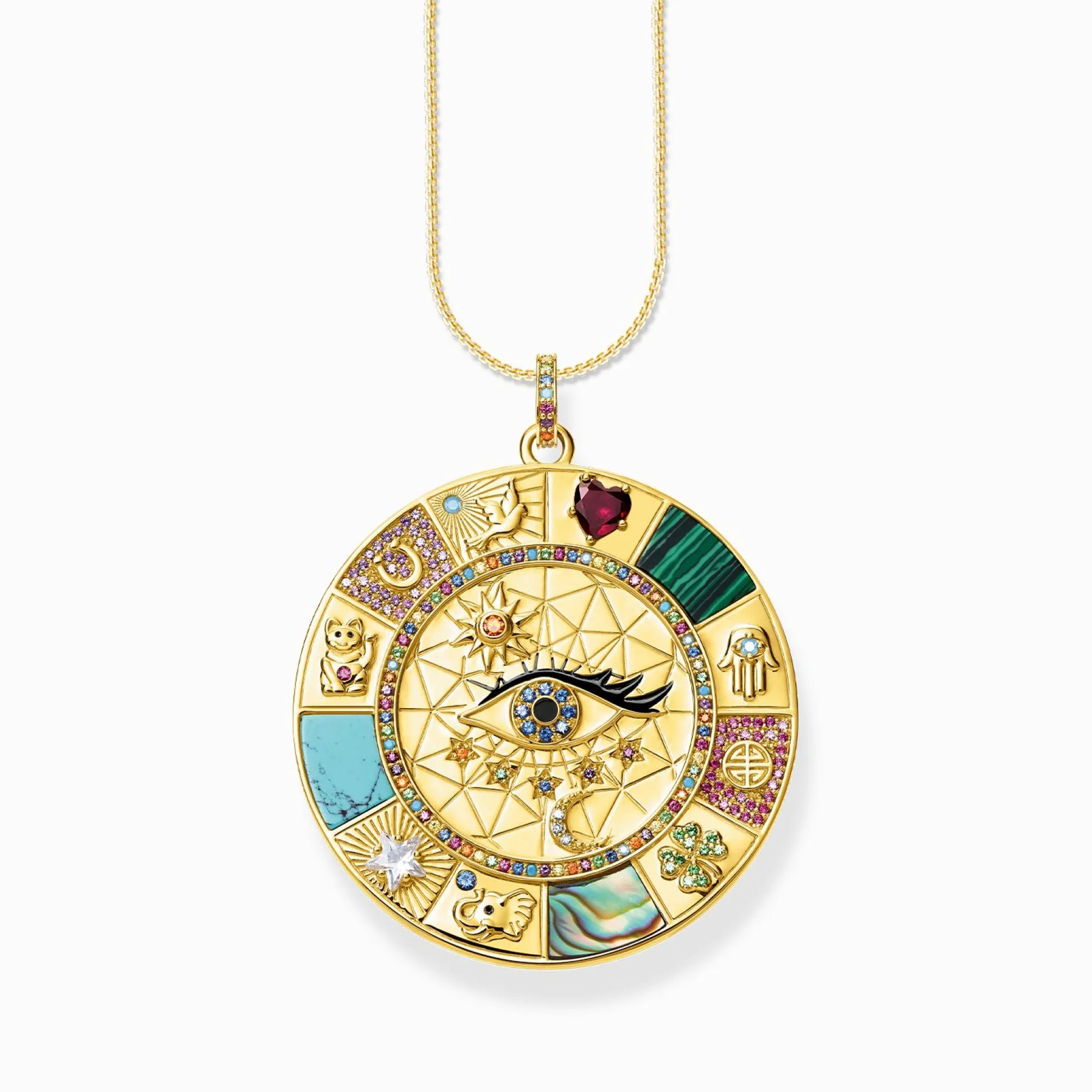 Flash Sale Anhänger Amulett magische Glückssymbole Damen Anhänger|18K Vergoldung - 925 Silber