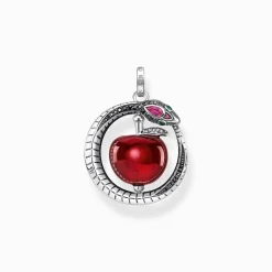 Shop Anhänger Apfel mit Schlange silber Damen Anhänger