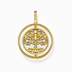 Best Sale Anhänger Baum der Liebe gold farbige Steine Damen Anhänger