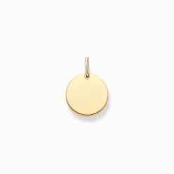 Discount Anhänger Coin klein gold Damen Anhänger|18K Vergoldung - 925 Silber