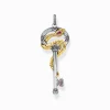 Clearance Anhänger Schlüssel mit Schlange gold Damen Anhänger