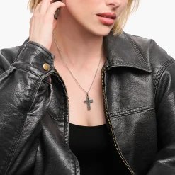 Cheap Anhänger schwarzes Kreuz Pavé Damen Anhänger|Anhänger