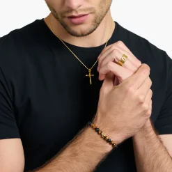 Hot Armband braun Totenkopf Damen Armbänder|18K Vergoldung - 925 Silber