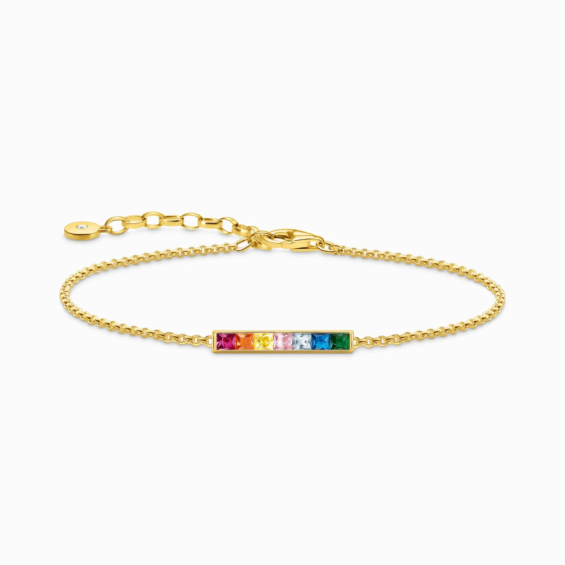 Fashion Armband bunte Steine gold Damen Armbänder