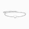 Sale Armband Herz mit Kugeln silber Damen Armbänder