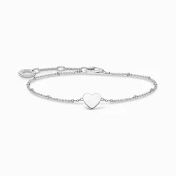 Sale Armband Herz mit Kugeln silber Damen Armbänder