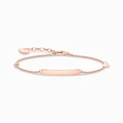 Fashion Armband klassisch mit Herz und Infinity roségold Damen Armbänder|18K Rosé-Vergoldung - 925 Silber