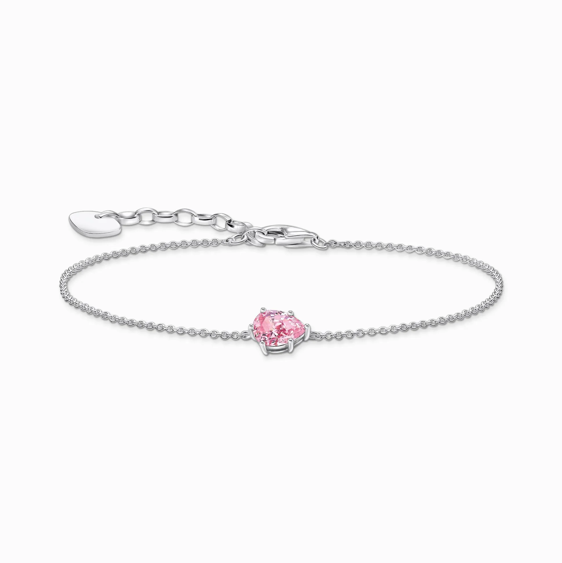 Flash Sale Armband mit pinkfarbenem Zirkonia-Tropfen Silber Damen Armbänder|925 Silber