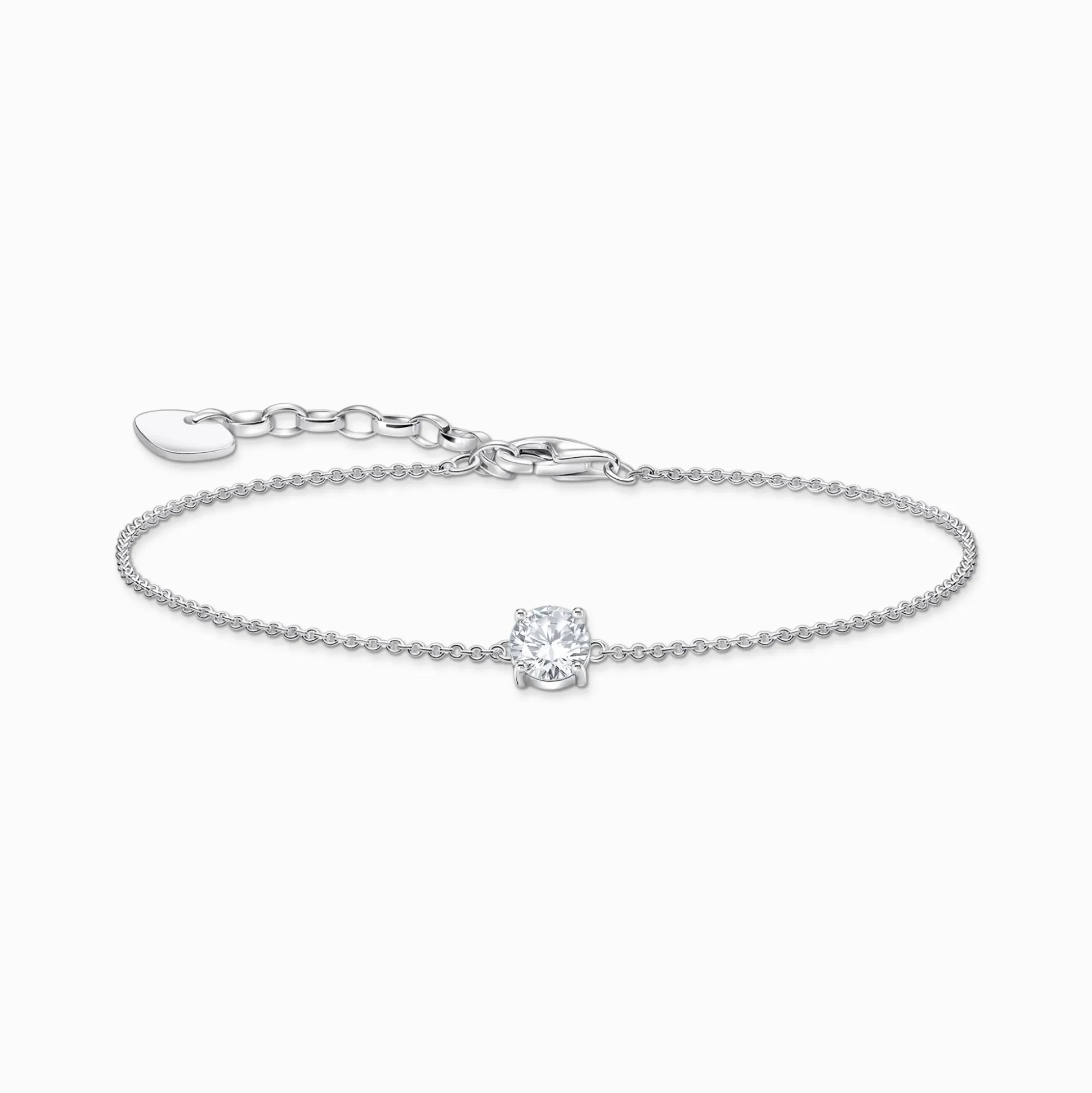 Best Sale Armband mit weißem Zirkonia-Anhänger Silber Damen Armbänder|925 Silber