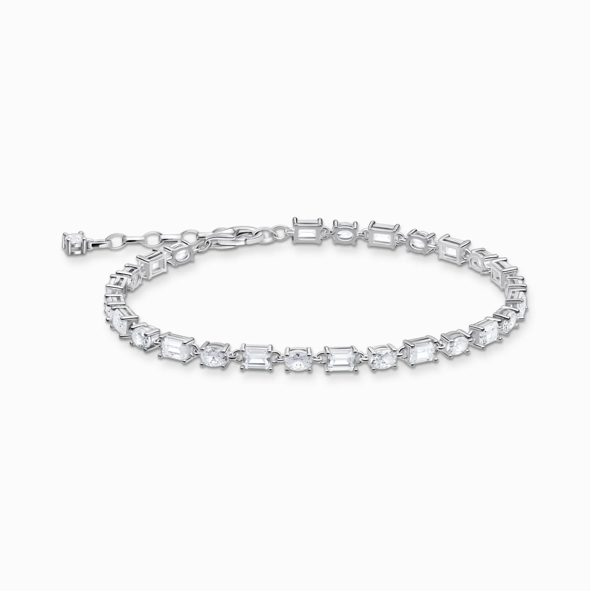 Shop Armband mit weißen Steinen Silber Damen Armbänder|925 Silber