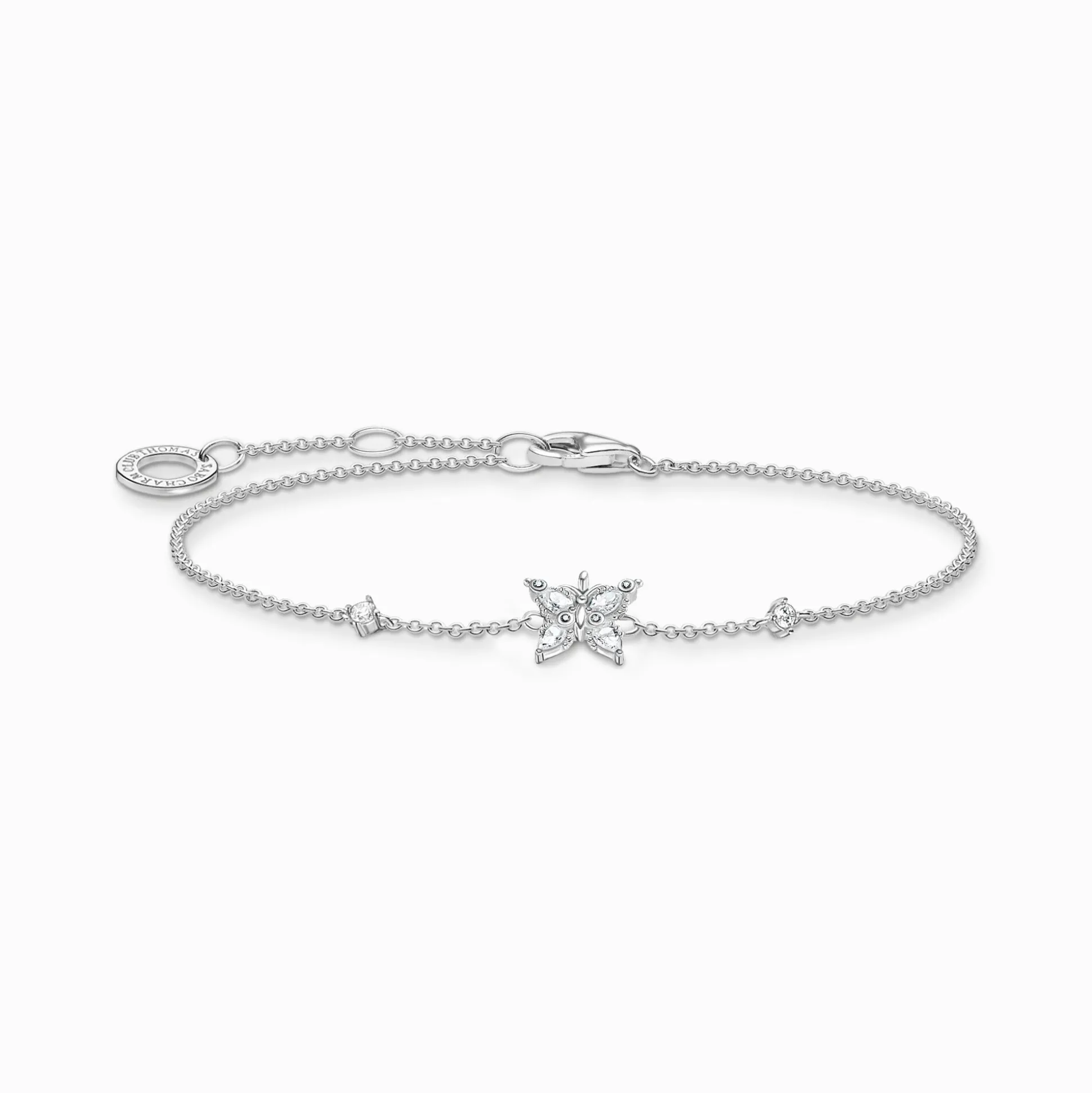 Fashion Armband Schmetterling weiße Steine Damen Armbänder