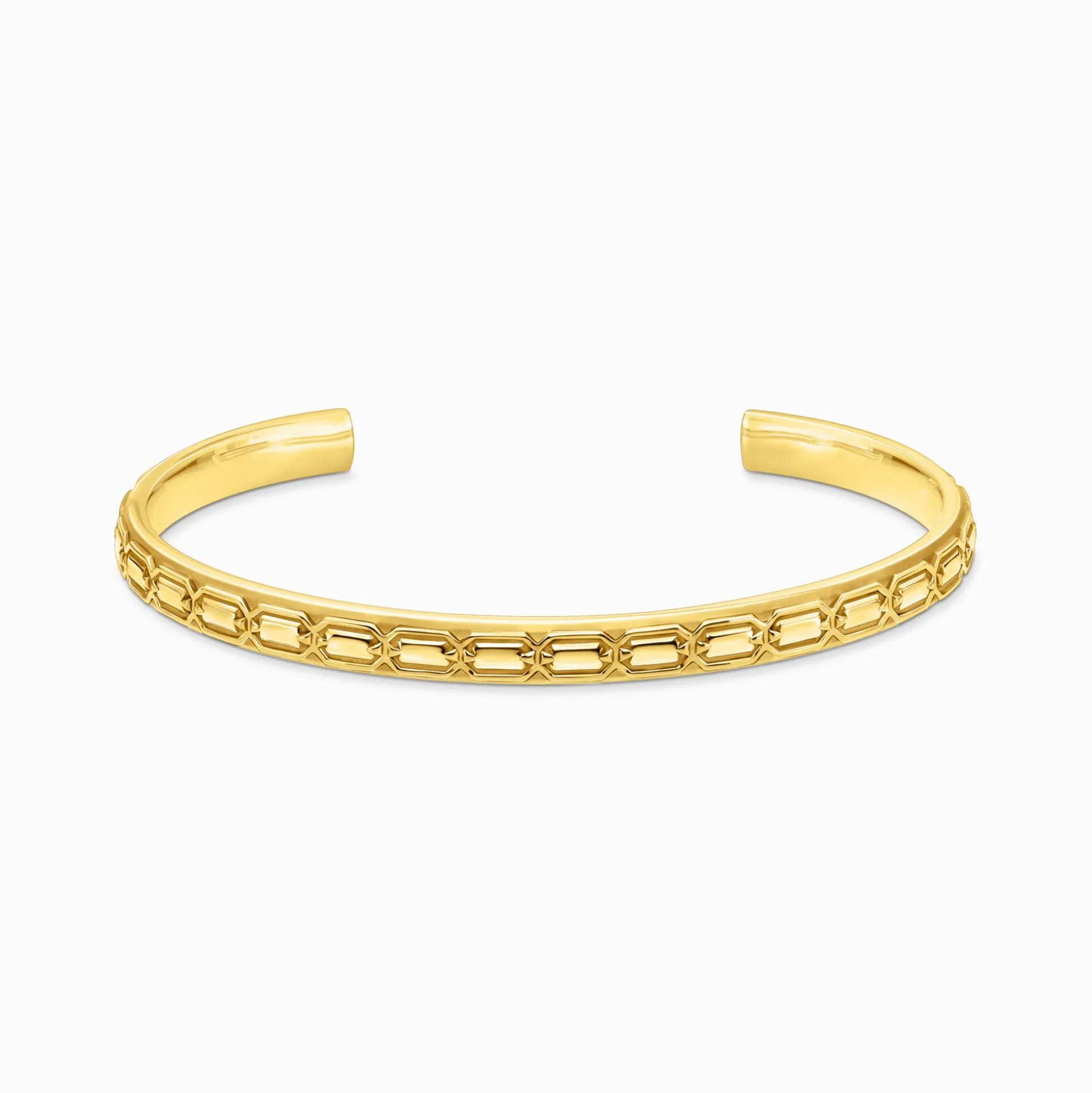 Fashion Armreif Krokodilpanzer schmal vergoldet Damen Armreife|18K Vergoldung - 925 Silber