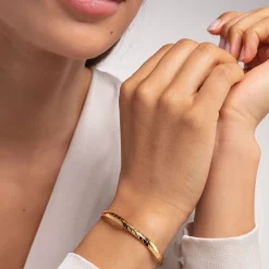 Hot Armreif Schlangenhaut gold Damen Armreife|18K Vergoldung - 925 Silber