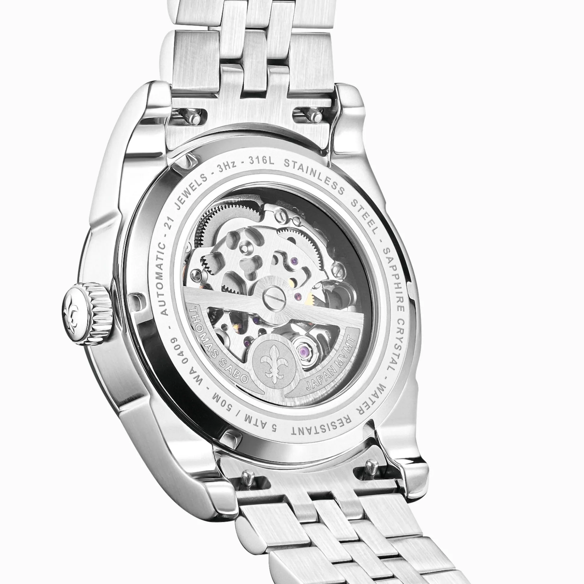 Clearance Automatikuhr mit 41 mm und schwarzem Zifferblatt silberfarben Herren Uhren|Uhren