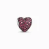 Online Bead rotes Herz Pavé Damen Beads