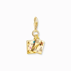 Store Charm-Anhänger Brief mit Umschlag vergoldet Damen Charms|Charms