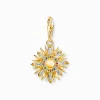 Outlet Charm-Anhänger bunte Sonne vergoldet Damen Charms|Charms