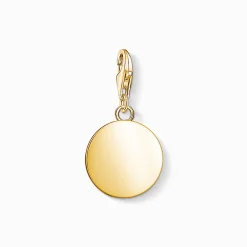 Hot Charm-Anhänger Coin Damen 18K Vergoldung - 925 Silber
