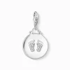 New Charm-Anhänger Coin Baby Fußabdruck Damen Charms|Charms
