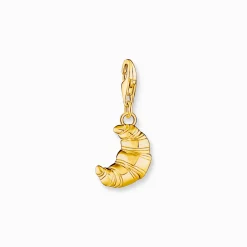 Clearance Charm-Anhänger Croissant vergoldet Damen Charms|Charms