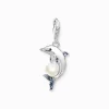 Online Charm-Anhänger Delfin mit Perle silber Damen Charms|Charms
