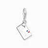 Clearance Charm-Anhänger Eiffelturm Briefmarke Silber Damen Charms|Charms