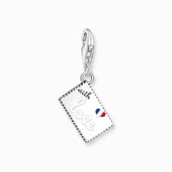 Clearance Charm-Anhänger Eiffelturm Briefmarke Silber Damen Charms|Charms