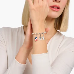 Clearance Charm-Anhänger Eiffelturm Briefmarke Silber Damen Charms|Charms