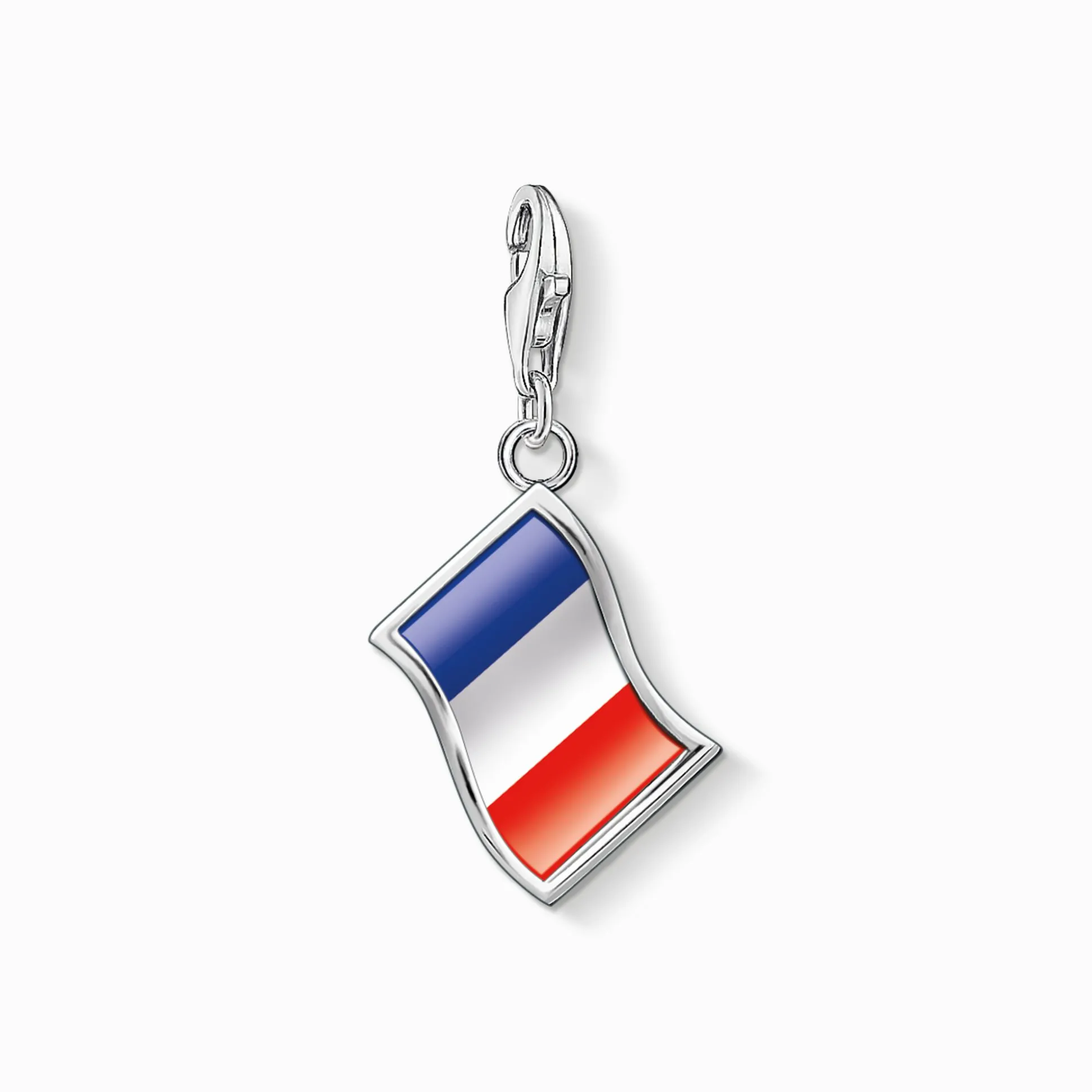Online Charm-Anhänger französische Flagge Silber Damen Charms|Charms