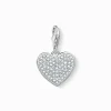 Discount Charm-Anhänger Herz Pavé Damen Charms|Charms