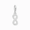 Online Charm-Anhänger Infinity mit Zirkoniasteinen Silber Damen Charms|Charms