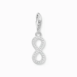 Online Charm-Anhänger Infinity mit Zirkoniasteinen Silber Damen Charms|Charms