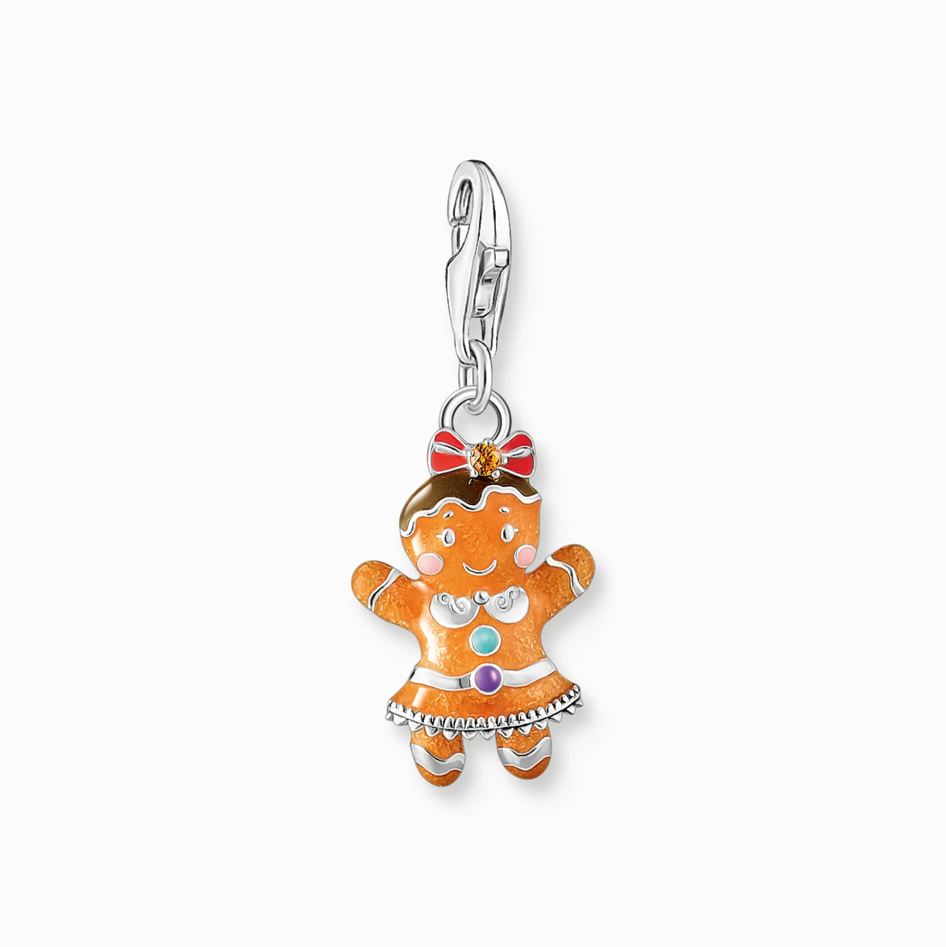 Fashion Charm-Anhänger Lebkuchen-Mädchen Silber Damen Charms|Charms
