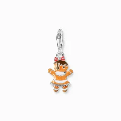 Fashion Charm-Anhänger Lebkuchen-Mädchen Silber Damen Charms|Charms