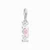 Flash Sale Charm-Anhänger Mom mit pinkem Herz Silber Damen Charms|Charms