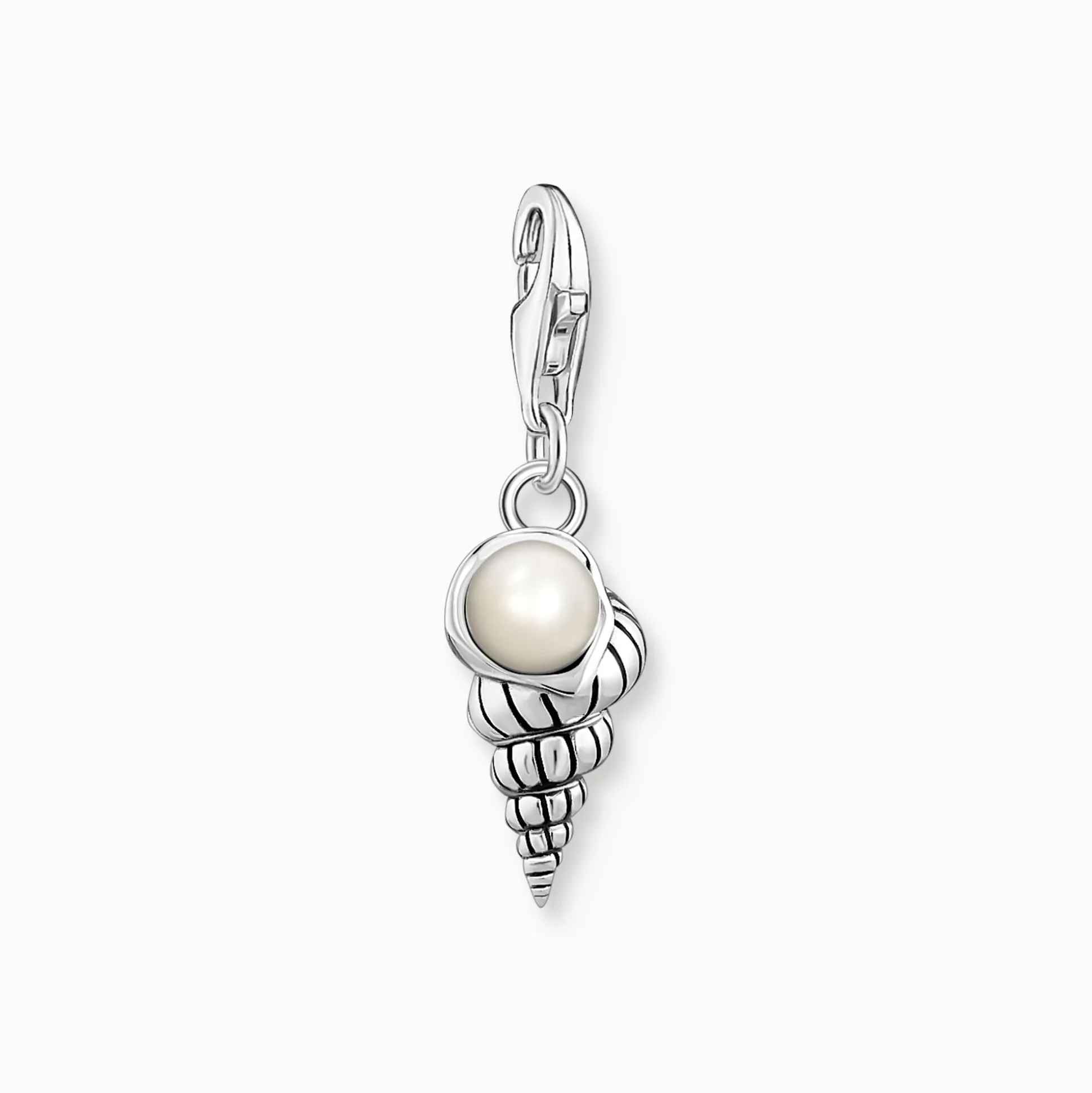 New Charm-Anhänger Muschel mit Perle silber Damen Charms|Charms
