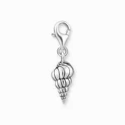 New Charm-Anhänger Muschel mit Perle silber Damen Charms|Charms