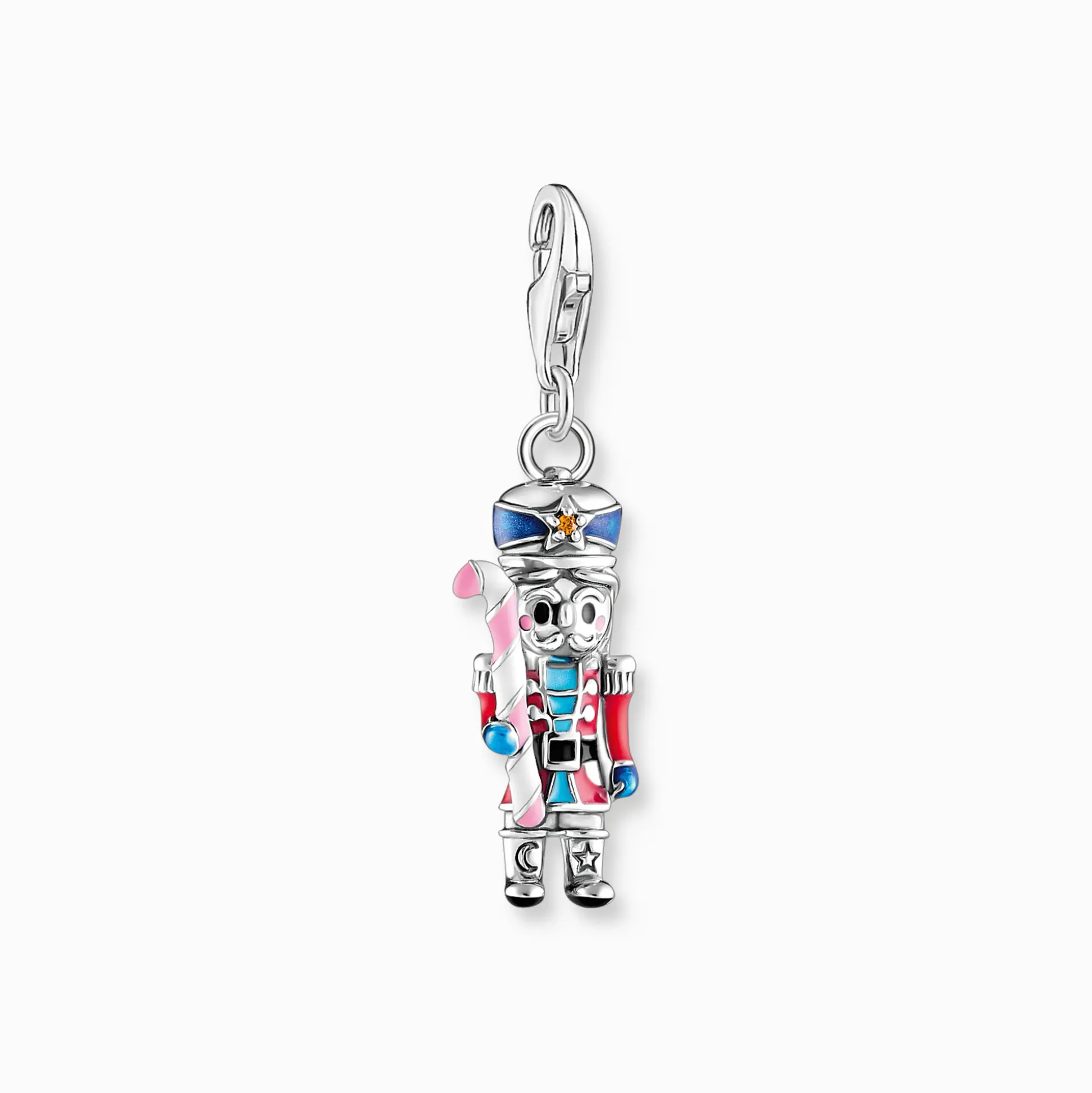Cheap Charm-Anhänger Nussknacker mit Zuckerstange Silber Damen Charms|Charms