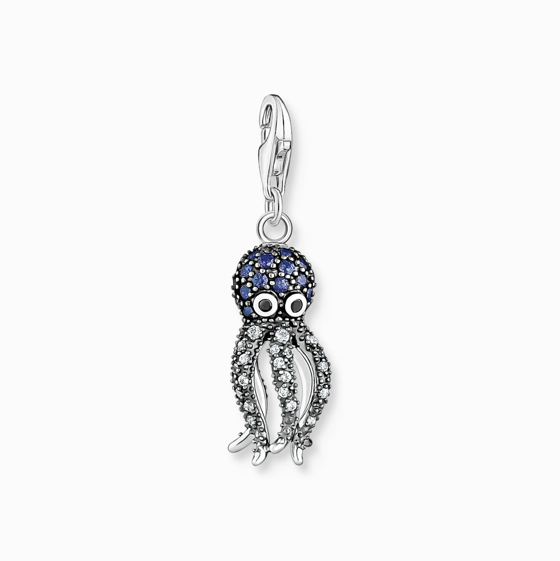 Discount Charm-Anhänger Oktopus mit blauen Steinen Damen Charms|Charms