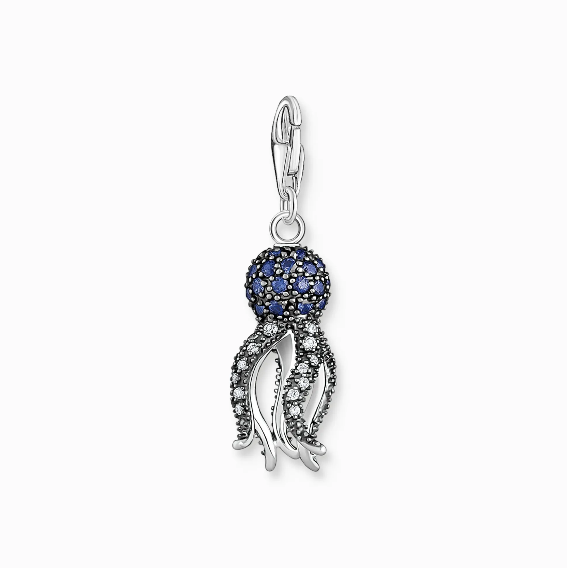 Discount Charm-Anhänger Oktopus mit blauen Steinen Damen Charms|Charms