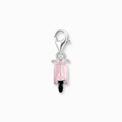 Outlet Charm-Anhänger pinker Motorroller Silber Damen Charms|Charms