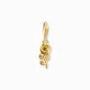 Cheap Charm-Anhänger Rose vergoldet Damen Charms|Charms