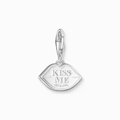 Online Charm-Anhänger roter Kussmund Silber Damen Charms|Charms