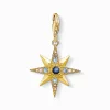 Cheap Charm-Anhänger Royalty Stern Damen 18K Vergoldung - 925 Silber