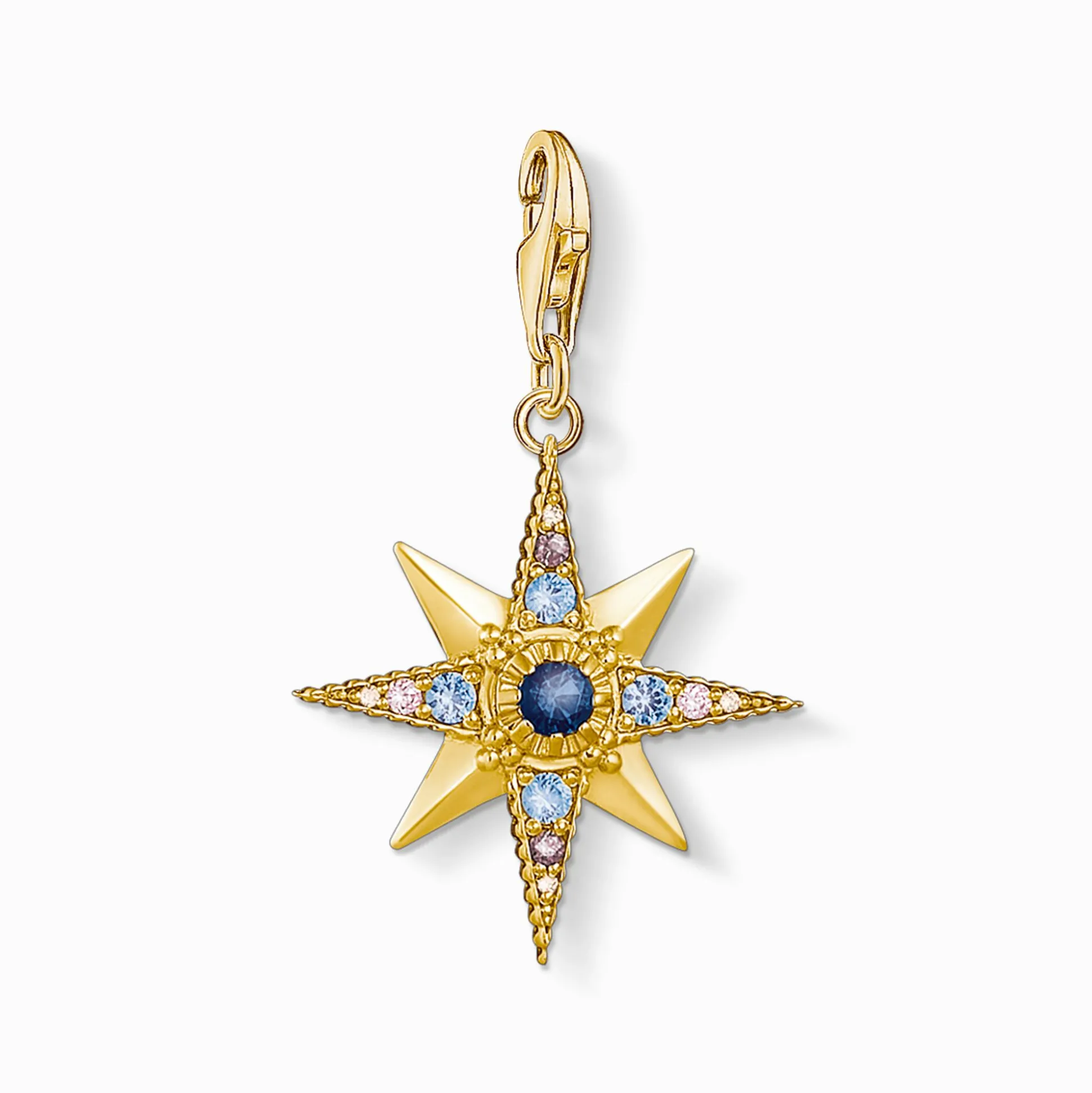Cheap Charm-Anhänger Royalty Stern Damen 18K Vergoldung - 925 Silber