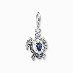 Best Charm-Anhänger Schildkröte mit blauen Steinen Damen Charms|Charms