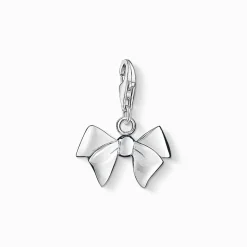 Fashion Charm-Anhänger Schleife silber Damen Charms|Charms
