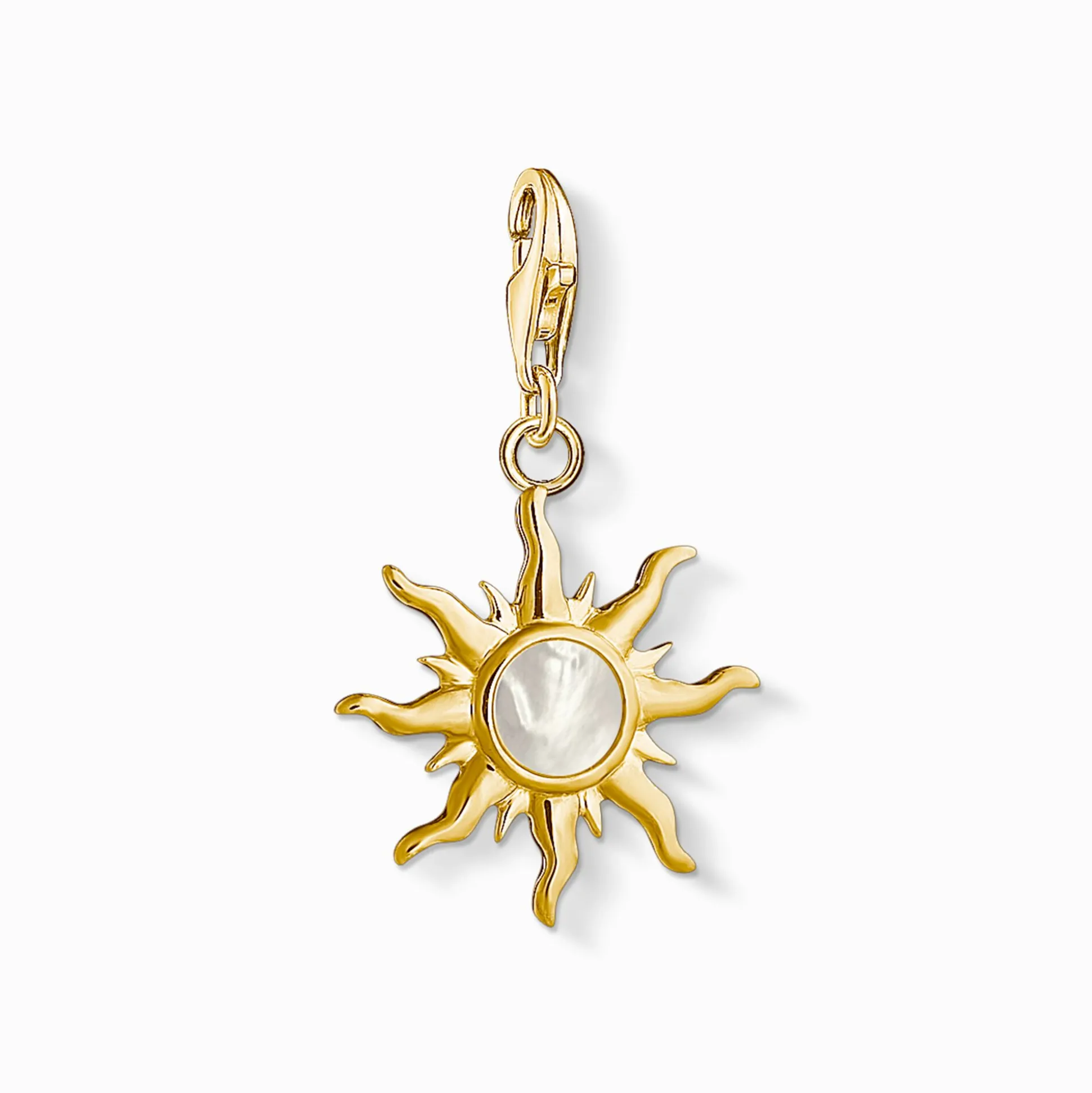 Discount Charm-Anhänger Sonne mit Perlmutt Stein Damen Charms|Charms