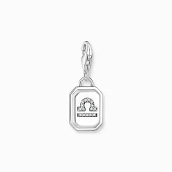 Best Charm-Anhänger Sternzeichen Waage mit Steinen Silber Damen Charms|Charms