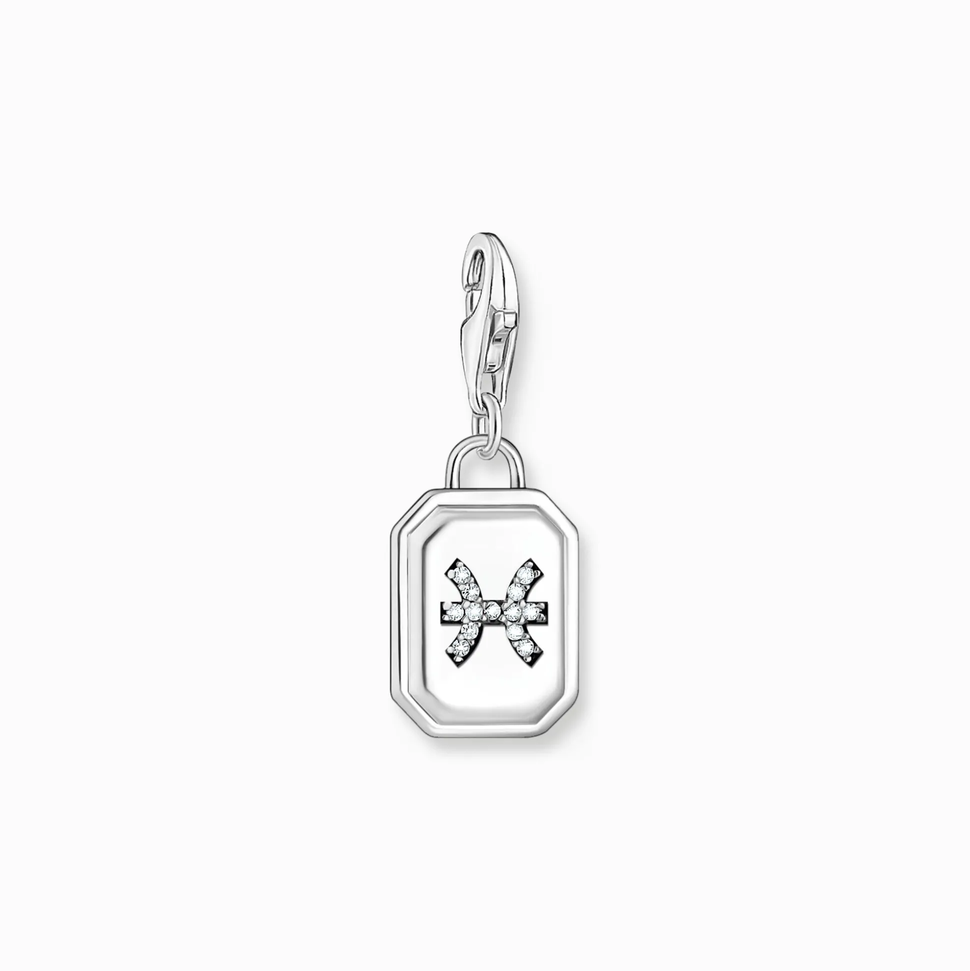 Clearance Charm-Anhänger Sternzeichen Fische mit Steinen Silber Damen Charms|Charms